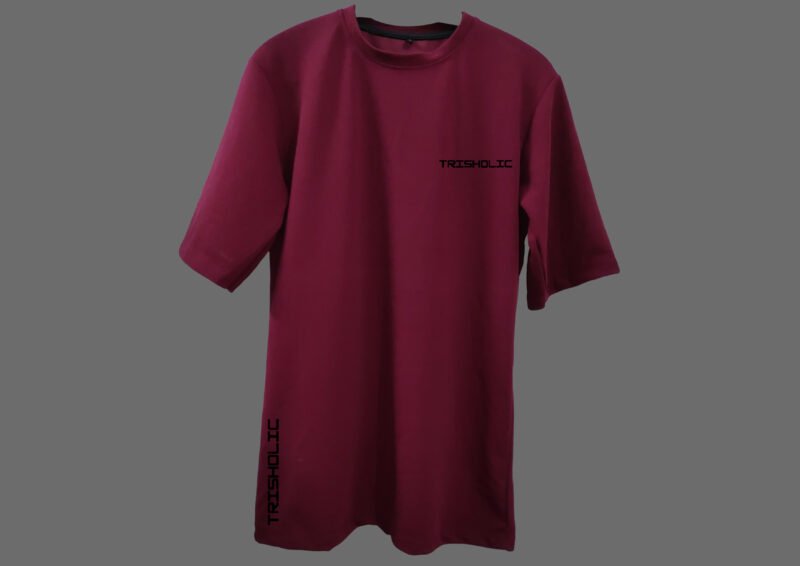 Trisholic Dominator Oversized Red Tee – Power, Style & Attitude