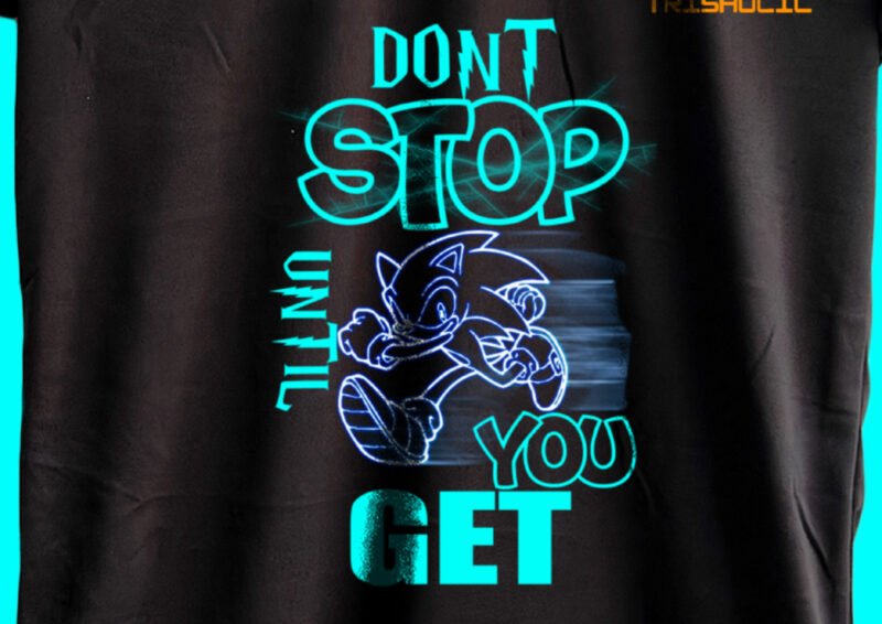 Black Beast Sonic Printed Graphic t-shirt - Image 2