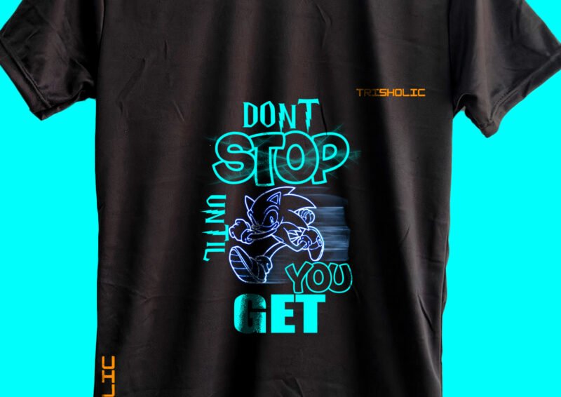 Black Beast Sonic Printed Graphic t-shirt - Image 5