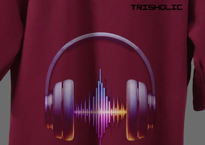 Dominator Oversized Red Graphic Printed designed Tee - Image 2