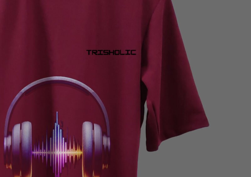 Dominator Oversized Red Graphic Printed designed Tee - Image 3