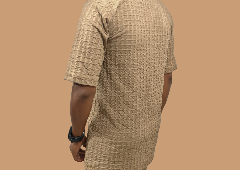 TRISHOLIC Yellowish Beige half sleeve with round neck T-shirt - Best Stylish and Party wear- Effortless Style & Comfort - Image 3