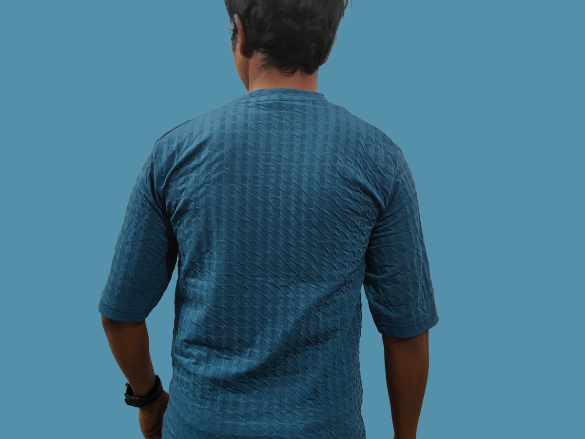 TRISHOLIC Stylish & Vibrant blue Half Sleeve Round Neck T-Shirt - Image 4