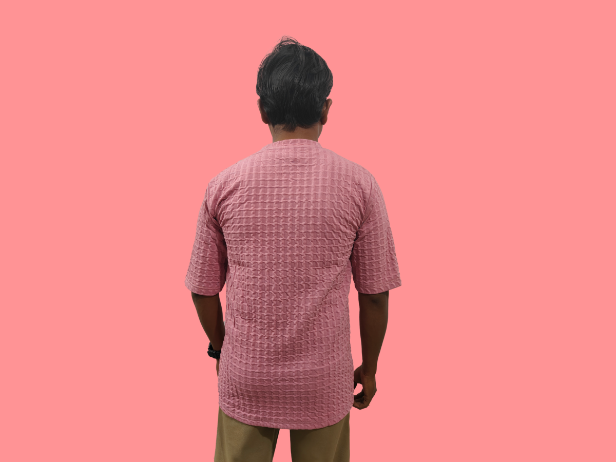 Trisholic Half Sleeve Pink Trendy T-shirt - Image 2