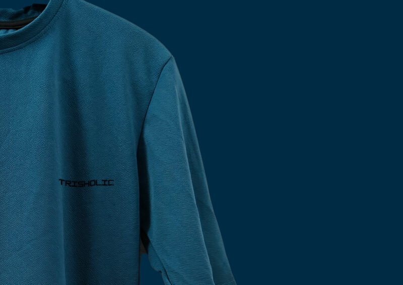 Trisholic Matte Blue Oversized Tee – Bold & Comfy! - Image 6