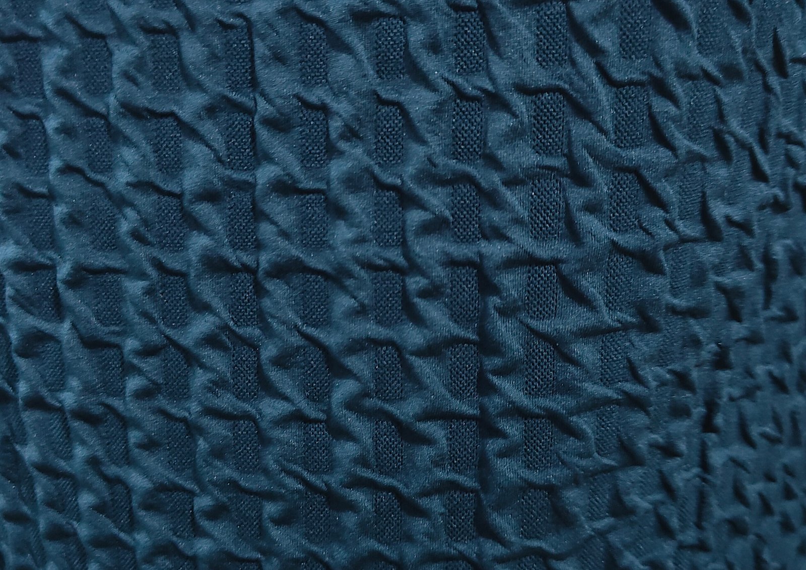 Men’s Textured Navy Blue T-Shirt | Premium Casual Wear – Trisholic fabric detail