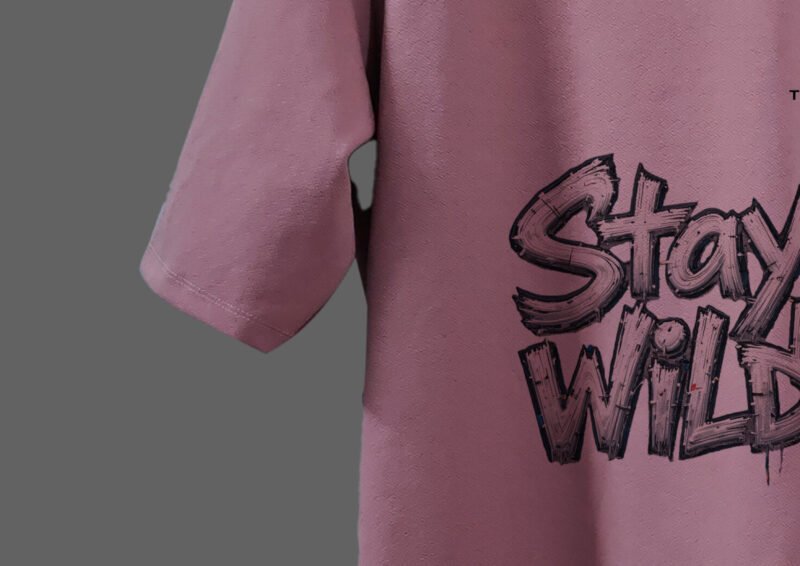 Cotton Candy Stylish oversized Printed Tshirt - Image 5
