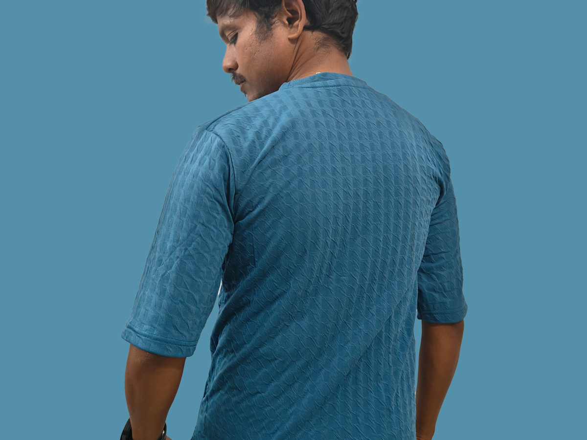 TRISHOLIC Stylish & Vibrant blue Half Sleeve Round Neck T-Shirt - Image 6