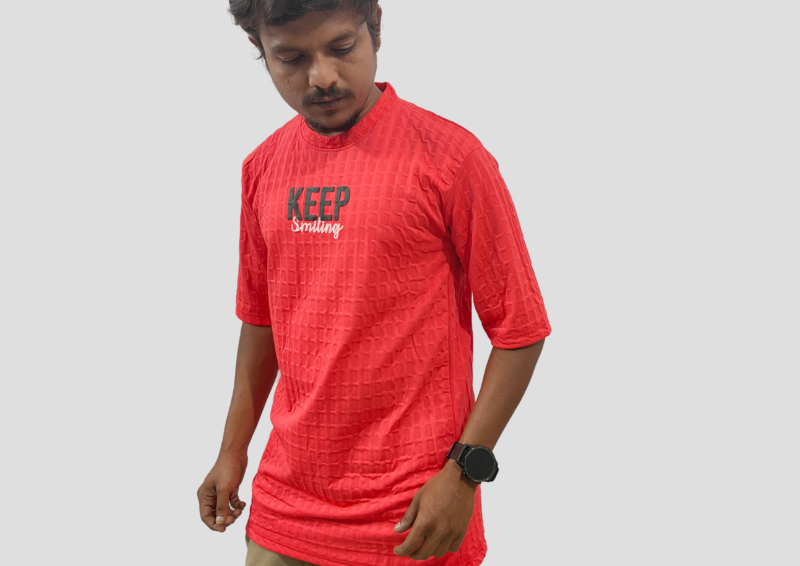 TRISHOLIC Red Round Neck Half Sleeve T-Shirt – The Ultimate Summer & Streetwear Essential - Image 3