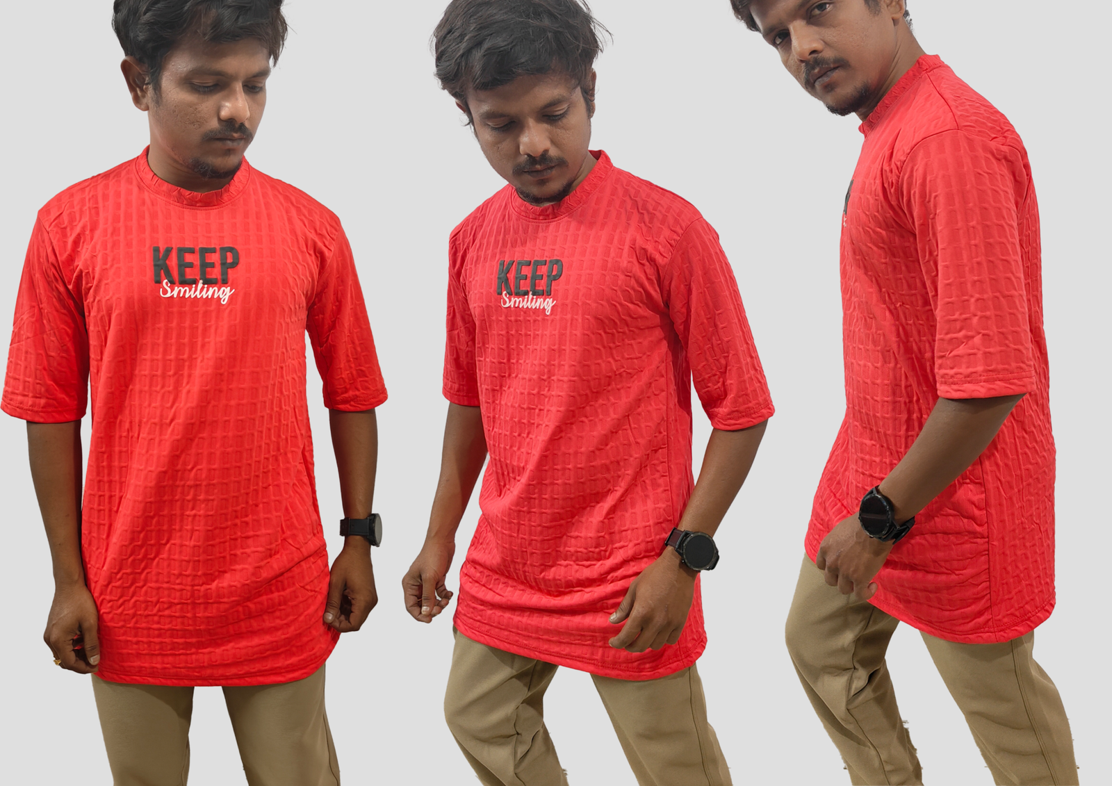 Red and Cotton Candy Streetwear Tee