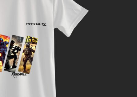Gamers Suits designed Printed Graphic t-shirt - Image 3
