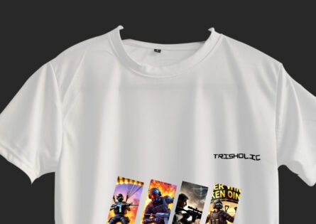 Gamers Suits designed Printed Graphic t-shirt - Image 4
