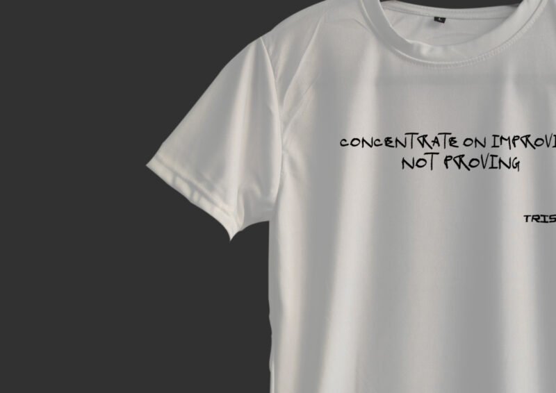 IMPROVE-YOURSELF MOTIVATIONAL QUOTE PRINTED T-SHIRTS