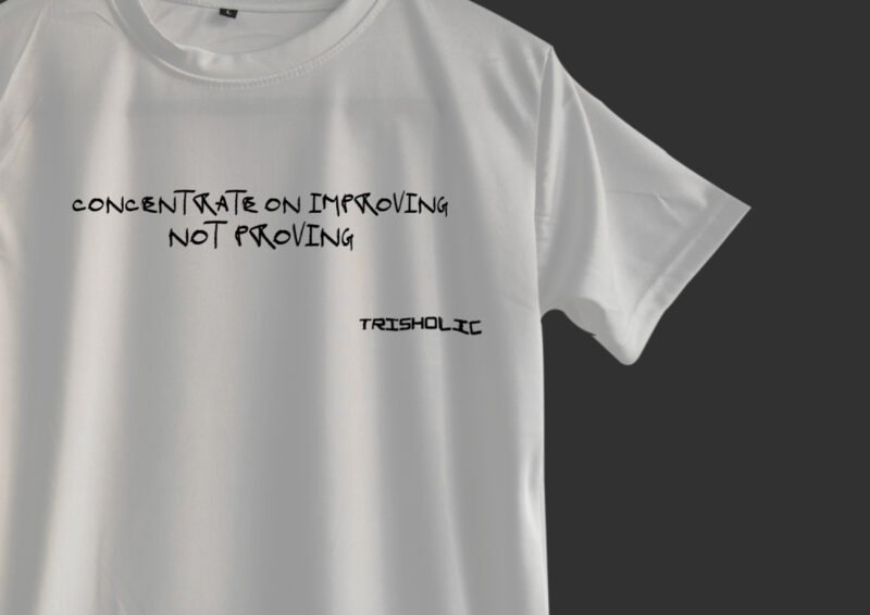 IMPROVE-YOURSELF MOTIVATIONAL QUOTE PRINTED T-SHIRTS