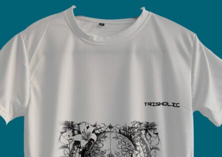 SKULL DESIGN WHITE COLOR T-SHIRT