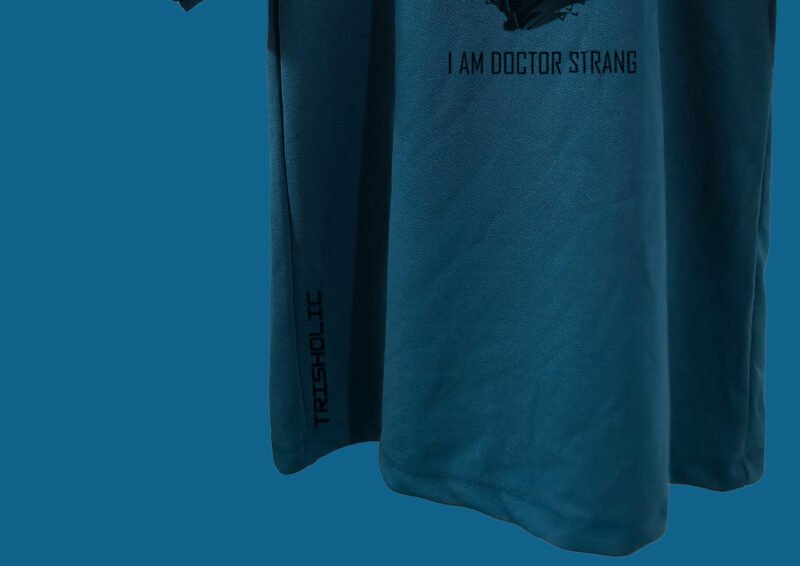 Blue oversized Avengers t-shirt by Trisholic – exclusive Marvel streetwear for men and women