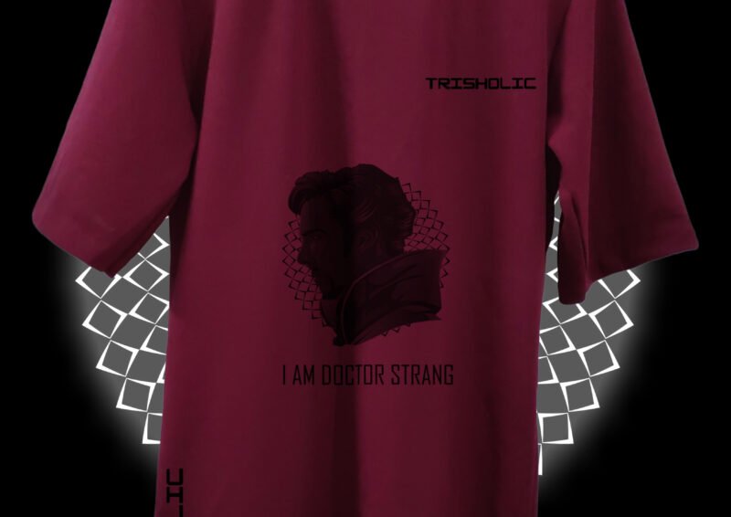 Avengers-themed Trishoic red tee with Captain America shield design
