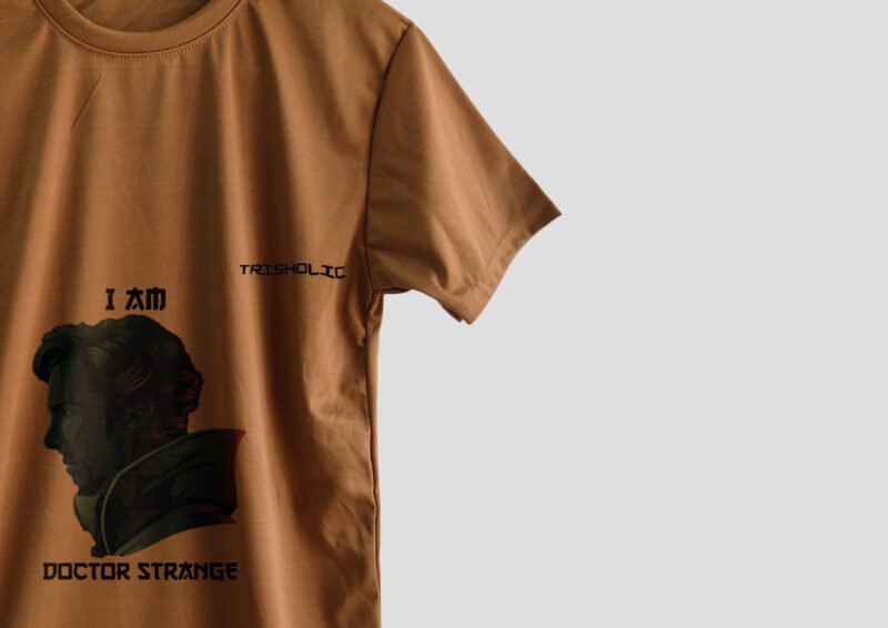 Avengers-themed Apricot Glow tee by Trishoic with Captain America shield design