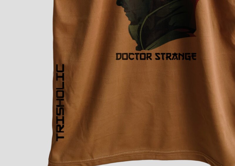 Apricot Glow Trishoic T-shirt featuring Iron Man from the Avengers collection