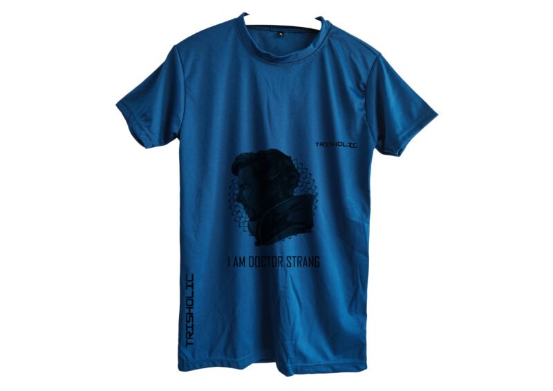 Thor hammer print on Trishoic’s blue Avengers collection tee