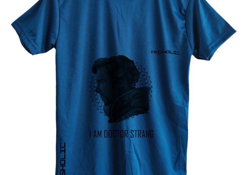 Blue Trishoic T-shirt featuring Iron Man from the Avengers collection