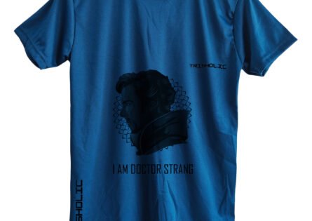 Blue Trishoic T-shirt featuring Iron Man from the Avengers collection