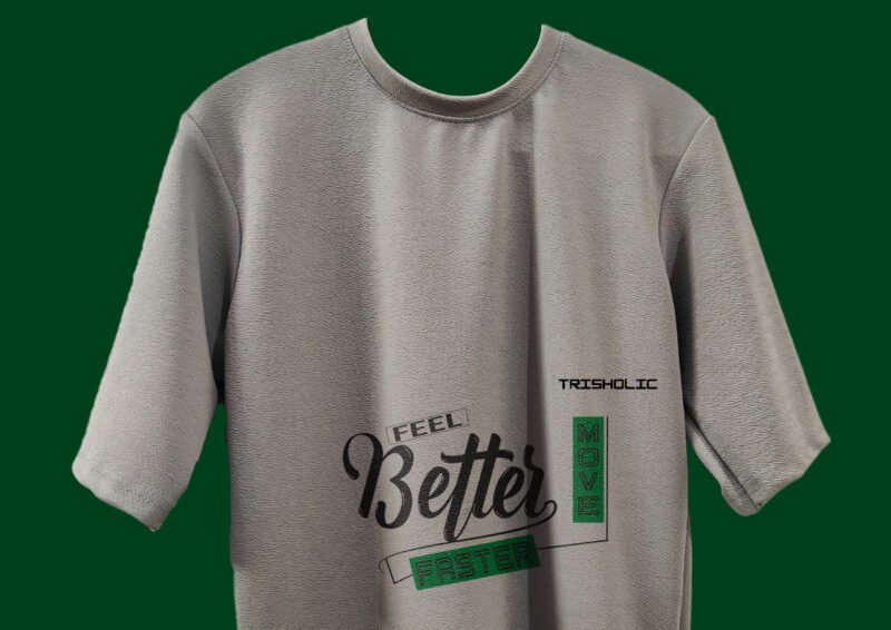 "Move On text design on dusty gray oversized t-shirt"
