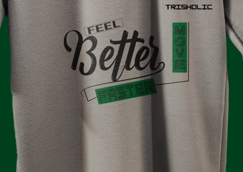 "Minimalist Move On text design on trendy t-shirt"