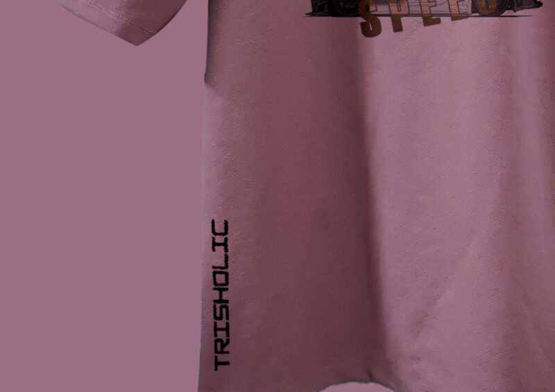 Trisholic Neon Drift Need for Speed inspired cotton candy oversized t-shirt, pastel gamer wear.