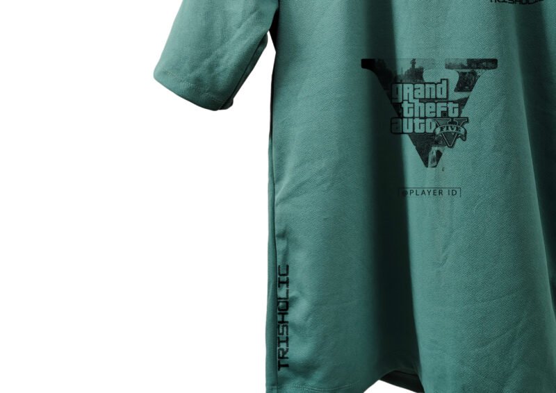 Trisholic Los Santos Legacy GTA Design oversized t-shirt, streetwear style.