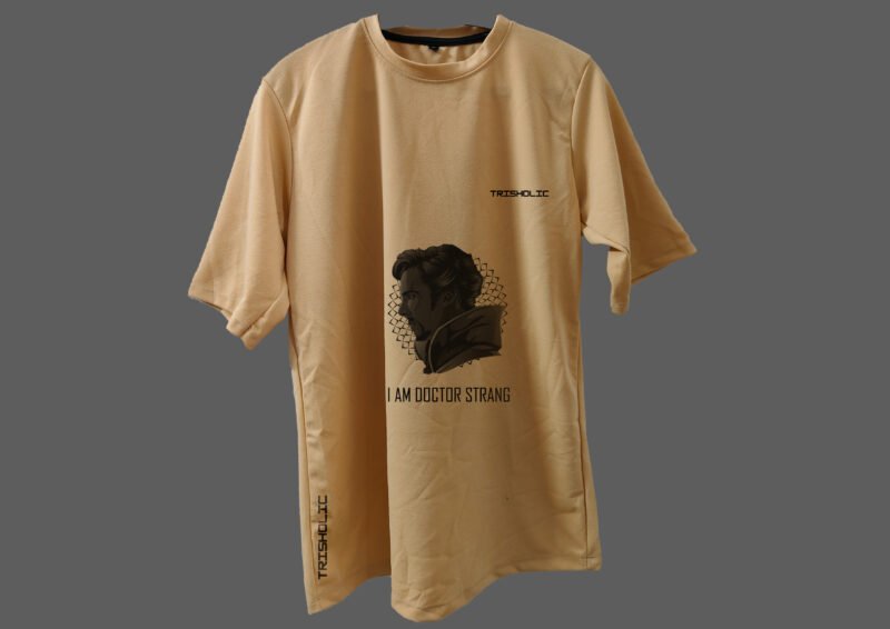 "Trisholic Avengers Oversized T-Shirt front view with Marvel superheroes"