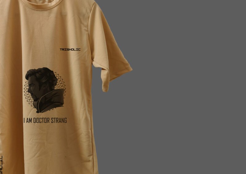 "Trisholic Avengers Oversized T-Shirt front view with Marvel superheroes"