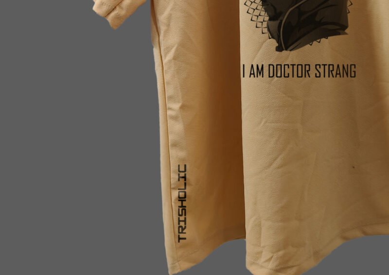 "Trisholic Avengers Oversized T-Shirt front view with Marvel superheroes"