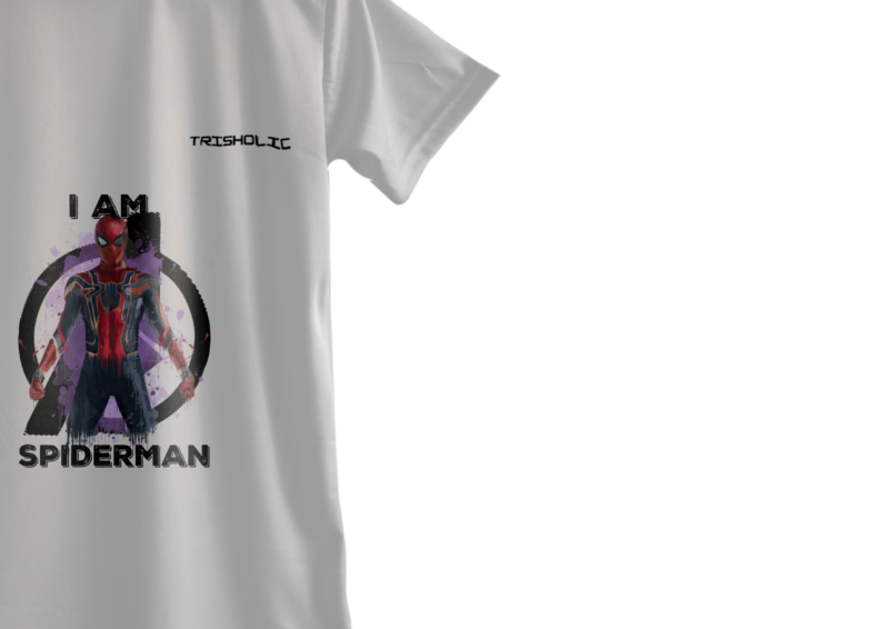"Group of friends in white Avengers oversized t-shirts standing outdoors laughing"