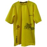 Trisholic white T-shirt with colorful Tom chasing Jerry print.
