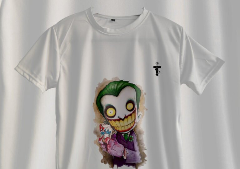 Graffiti-inspired Joker face vector with spray textures and street art feel