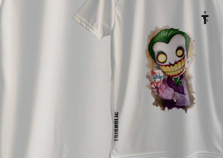 Vector of Joker character holding a gaming controller