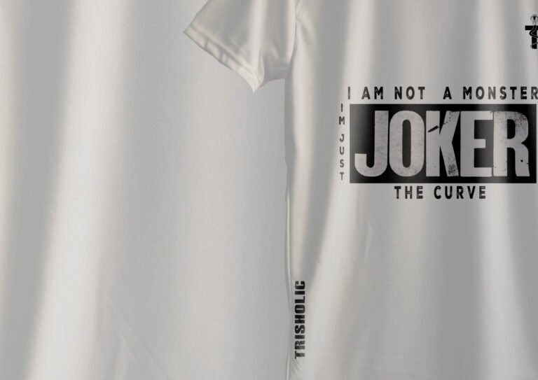 Model wearing Joker Series tee styled with gamer accessories