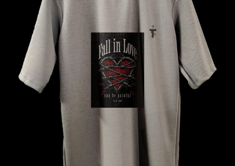Back side of Trisholic oversized tee with drop shoulder cut