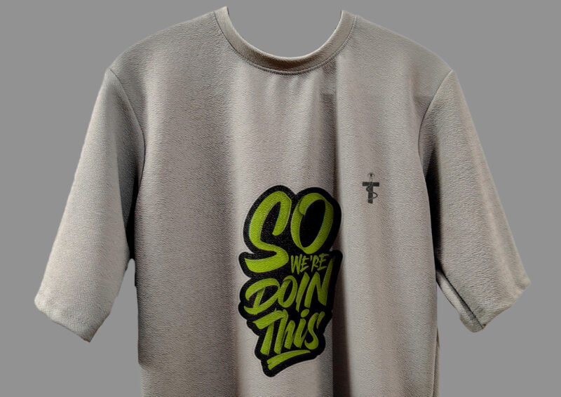Unisex styling of So We Are Doing This Trisholic t-shirt