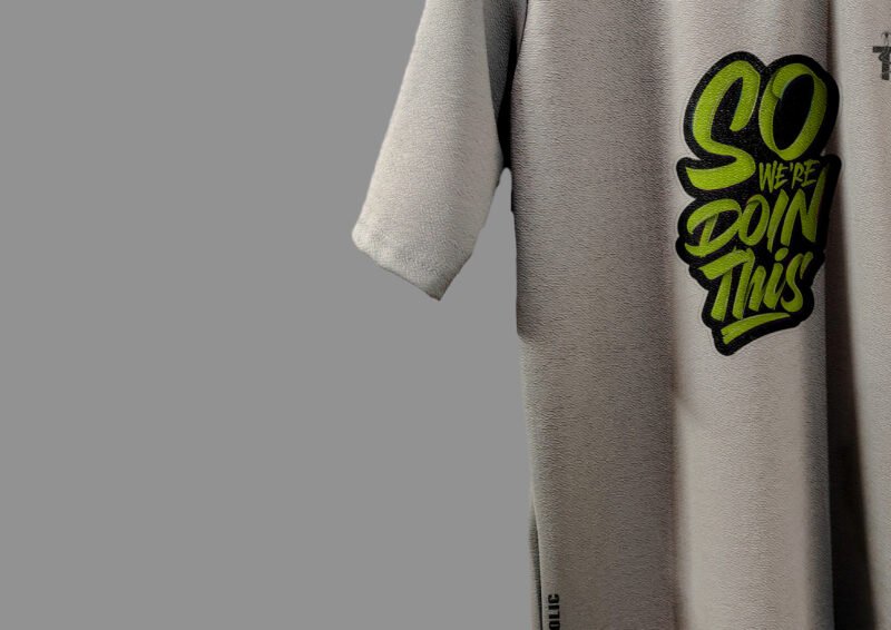 So we are doing this quote printed grey T-shirt - Image 3