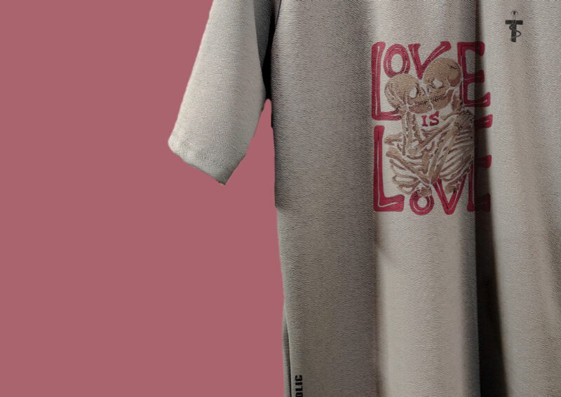 Urban styled Love Is Love quote t-shirt