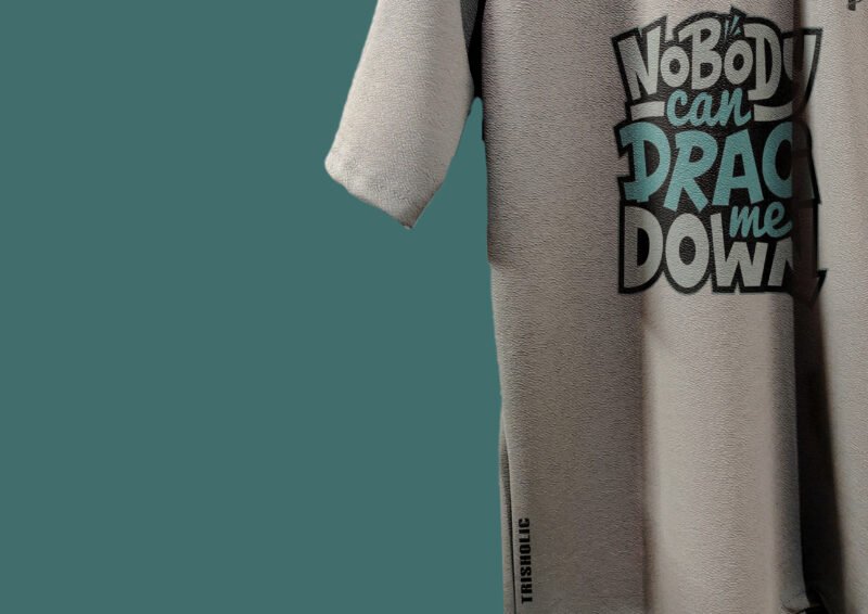 Urban styled Trisholic quote printed t-shirt