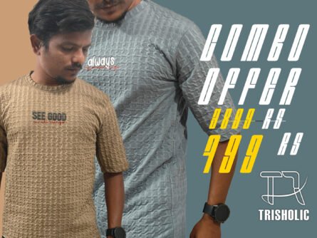 Popped Beige & Grey T-Shirts for Modern Streetwear