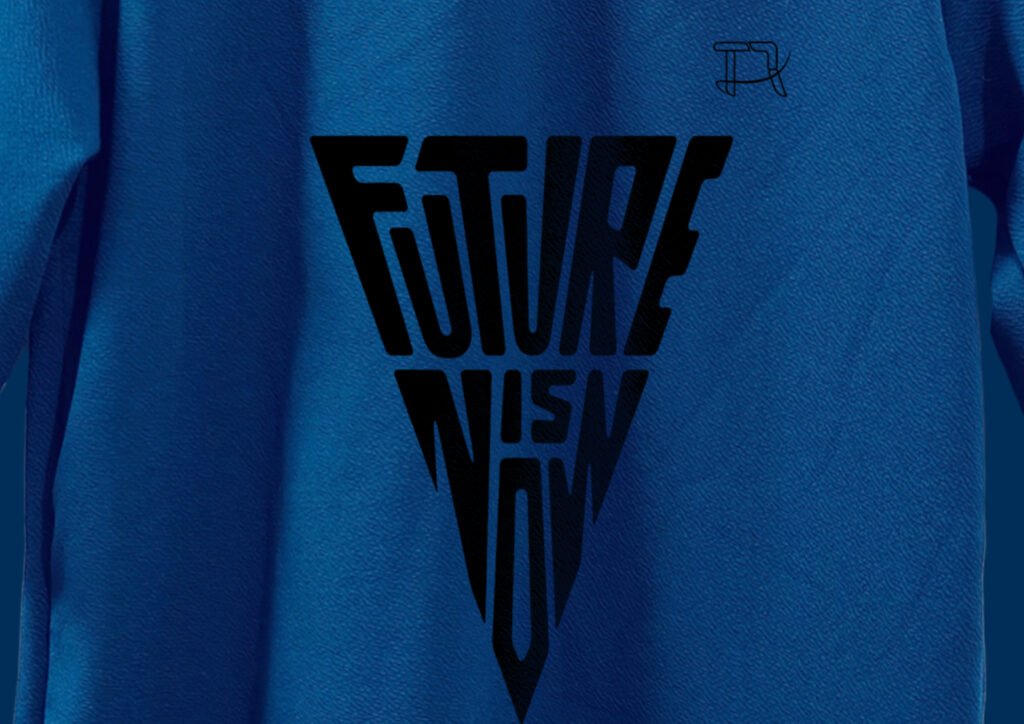 Model in Motion Wearing “Future Is Now” Tee