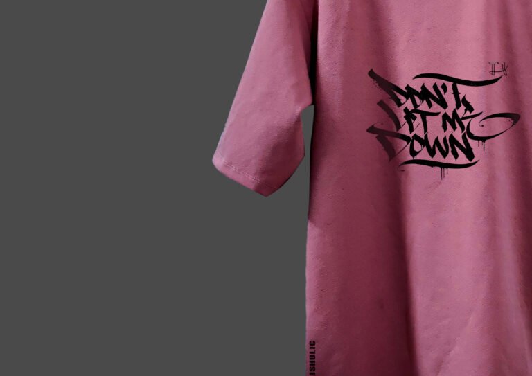 Back View Showing “Don’t Let Me Down” Quote
