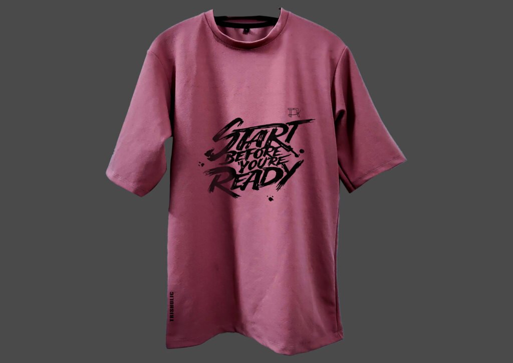 Front View of Cotton Candy Drop Shoulder Oversized Tee