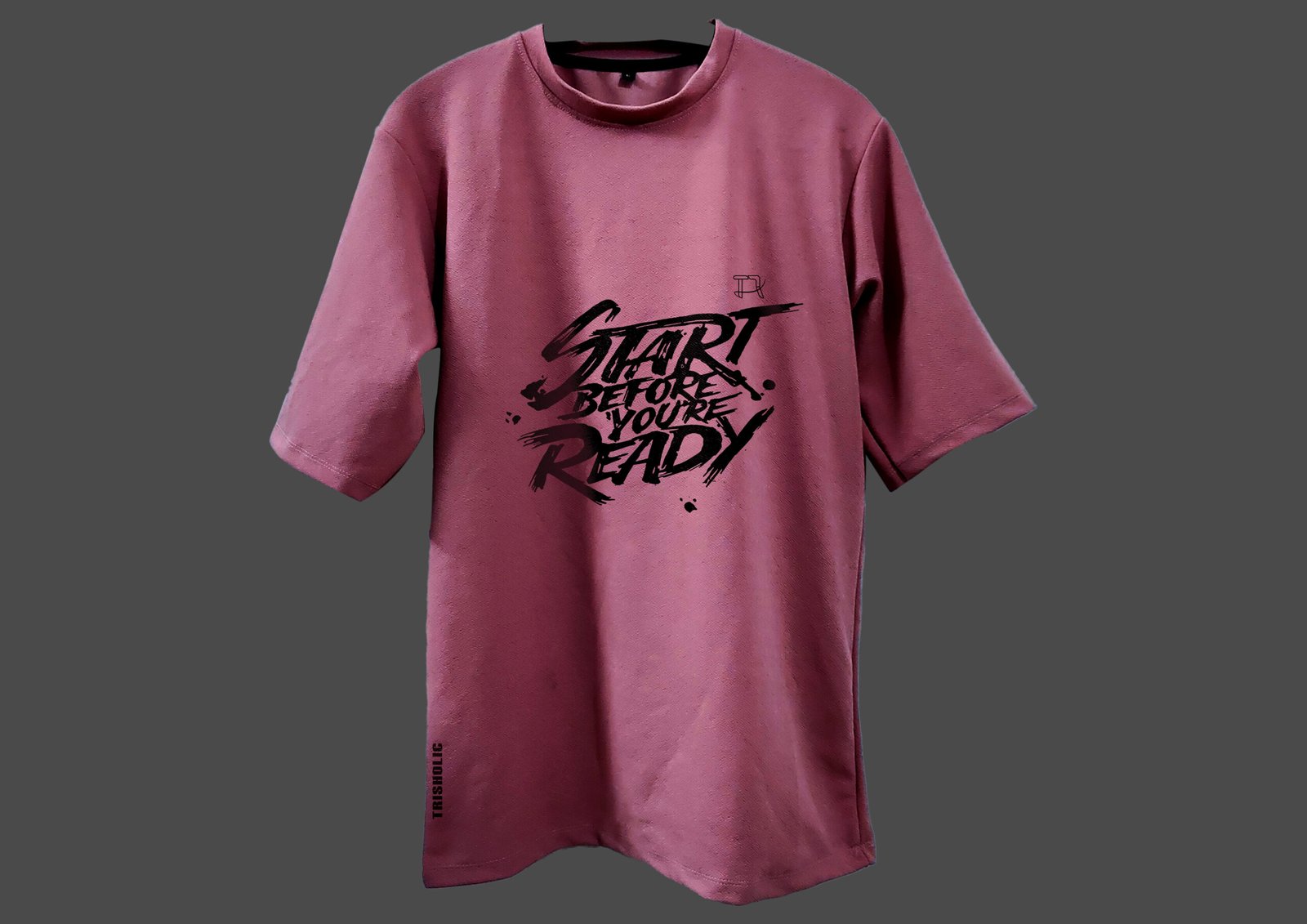 Front View of Cotton Candy Drop Shoulder Oversized Tee