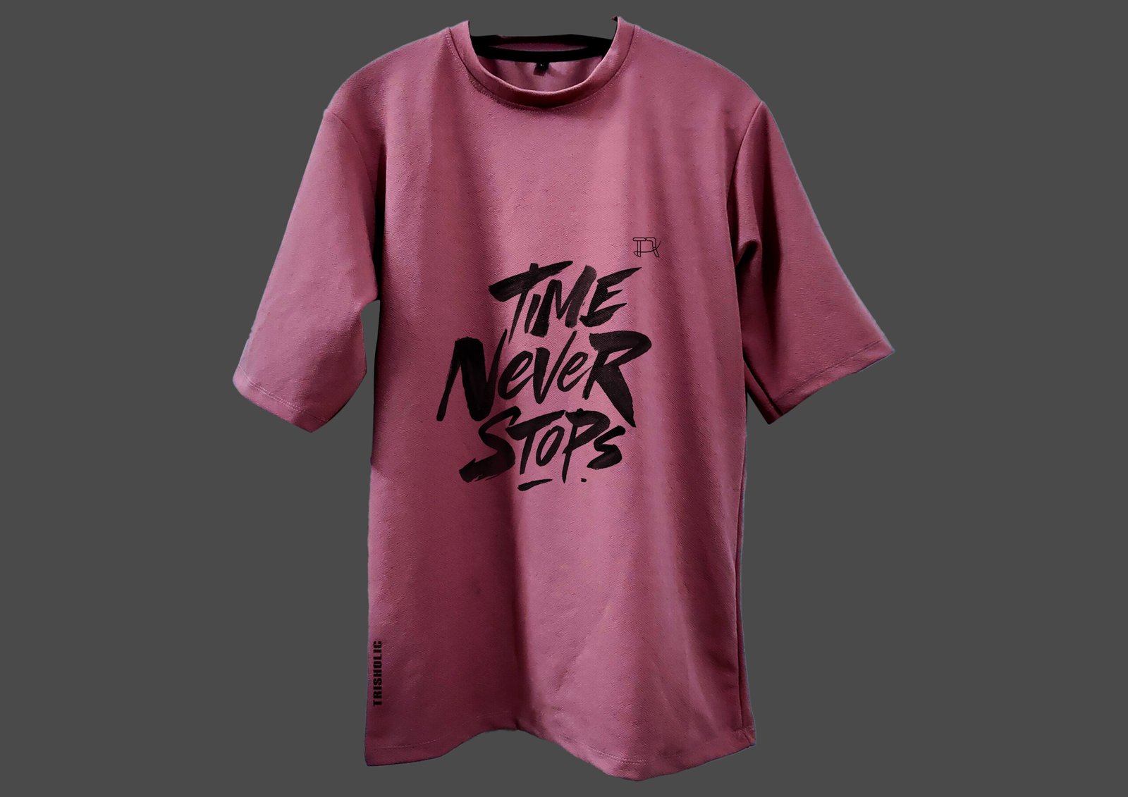 Front View of Cotton Candy Drop Shoulder Oversized Tee