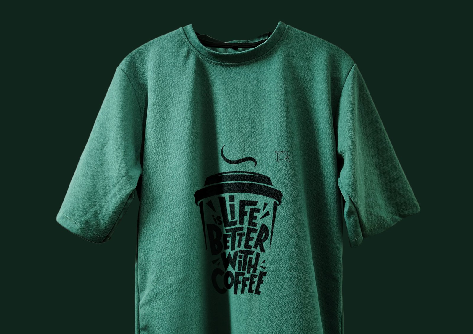 Back View Featuring “Life’s Better with Coffee” Quote